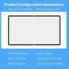 TELÃO 4K ANTIRREFLEXO PARA QUALQUER TIPO DE PROJETOR COM 180 POLEGADAS TELA ENCORPADA NÃO É TRANSPARENTE ENVIO IMEDIATO