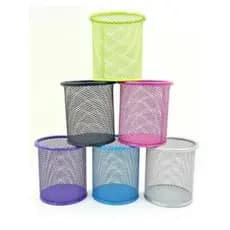 9 Porta Caneta Colorido Lápis Organizador Mesa Escritório