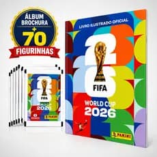 Kit Álbum Copa Do Mundo FIFA 2026 Brochura + 21/35/70 Figurinhas Pacotes Colecionáveis Originais