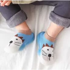 Meia com Sola de Borracha Infantil