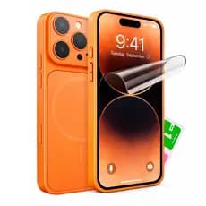 Kit Capa Capinha Compatível Com iPhone 11 12 13 14 15 16 17 Pro Max + Película Todos Modelos