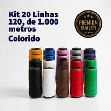 Kit 20 Linha De Costura 120 De 1.000 metros, Colorido - Linhas Bertoldi