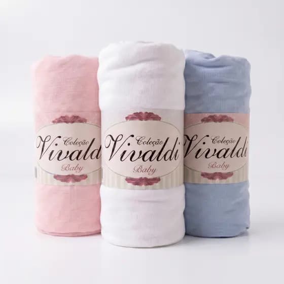 Kit 3 Lençóis Berço Americano 100% Algodão com elástico Bebê menina menino neutro Rosa Azul 70x130cm
