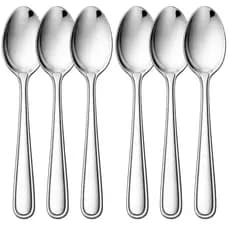 Colheres De Sobremesa Café Em Aço Inox 15,6cm – Para Lanches, Sobremesas, Chá e Uso Profissional