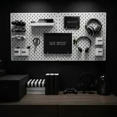 Painel Pegboard Organizador de Parede Completo com Acessórios – Laqueado Supreme