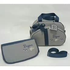BOLSA MATERNIDADE PERSONALIZADA MEDIA ,COM TROCADOR