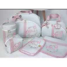 kit bolsas maternidade personalizadas 6 itens