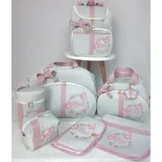 kit Bolsas maternidade personalizadas 7 itens