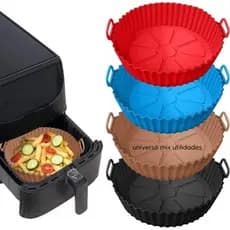 Forma Silicone Para AirFryer Redonda