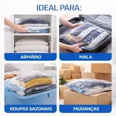 kit saquinho a vacuo para roupas