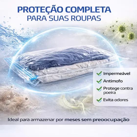 saquinho para armazenar a vacuo pressao