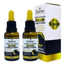 Kit 2 Sérum Capilar Crina e Cauda Maycrene 30ml Pantenol Queratina Crescimento Brilho Antiqueda Top