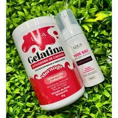 Kit Gelatina Ativadora de Cachos 1kg + Mousse Modelador 150ml