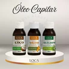 Kit Terapia Capilar Óleos 60ml Coco + Ricino + Alecrim - Loca Cosmetics