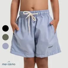 BERMUDA INFANTIL TACTEL COM ELASTANO PREMIUM LISO CADARÇO CRU SHORT MASCULINO MENINO