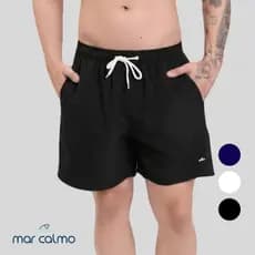 SHORT TACTEL ELASTANO PREMIUN CADARÇO CRU 3 BOLSOS LISO CORRIDA CAMINHADA ACADEMIA MODA PRAIA MAURICINHO