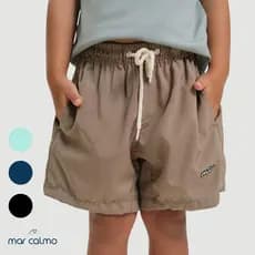 BERMUDA PREMIUM TACTEL COM ELASTANO INFANTIL LISO CADARÇO CRU SHORT MASCULINO MENINO