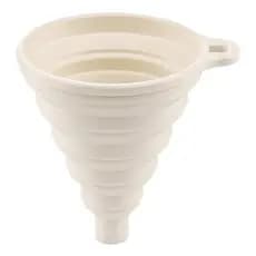 Funil De Silicone Dobrável Silimann Harmony Creme Bege 1 Unidade Feito Na Coreia De Cozinha