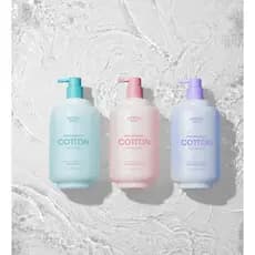 Shower Mate Sabonete Líquido De Algodão Hidratação Profunda 1L | pH Ácido Suave Hialurônico E Ceramida Limpador Corporal