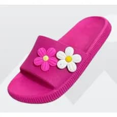 CHINELO NUVEM SLIDE FLAT MENINAS DE FLORZINHAS  VOLTA AS AULAS