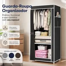 Guarda Roupa Dobrável Organizador De Roupas Portátil Desmontável Armário Organizador Prático Solteiro e Casal
