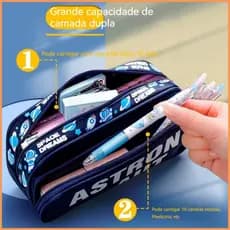 Estojo de lápis papelaria para menino à prova d'água