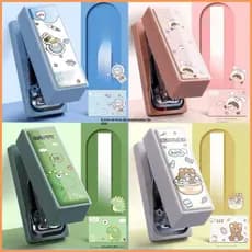 Conjunto de mini grampeador com grampos, conveniente e multifuncional