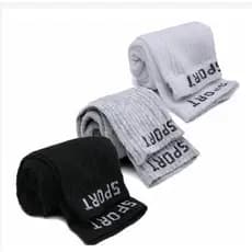 Kit 3/4/12 Pares Meias Masculina  Cano Alto Longo Sport Algodão para o frio（meia Sport--001）