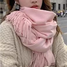 Cachecol （FINO） Feminino Lenço Pashmina Echarpe Masculino Unissex Para Frio Inverno（Cachecol-01）