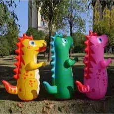 Brinquedo Dinosauro de boxe inflavel 3d para crianças João Bobo Gigante PVC