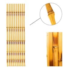 Kit 10 Suporte Tutor Para Plantas Cercas Artesanatos Vasos de Bambu 45cm ACM10UT45
