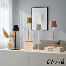 Abajur Moderno LED 3 Cores USB Luminária de Mesa Decorativa