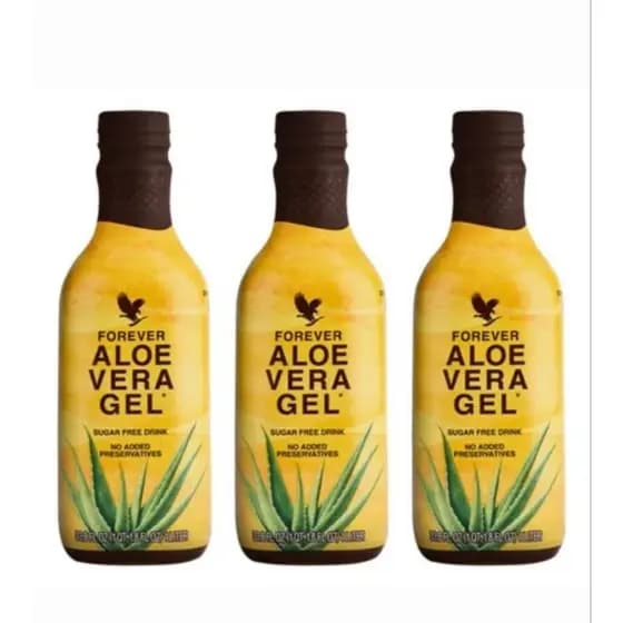 Cesta 03 Sucos de Aloe Vera Gel Babosa Natural 100% Original