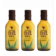 Cesta 03 Sucos de Aloe Vera Gel Babosa Natural 100% Original