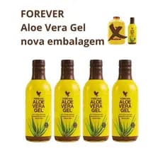 Forever Aloe Vera Gel ( Kit com 4 unidades) Bebida a base de aloe vera 100% estabilizada