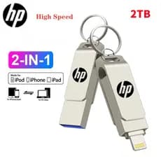 2TB 1TB 1TB Pendrive OTG 2 Em 1 USB 3.0 Para Iphone 256GB 128GB 64GB 32GB 16GB Pen Drive i/O/S