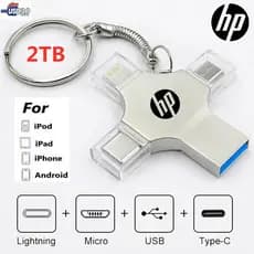 2TB Pen drive 4 Em 1 USB 3.0 Memory Stick OTG Pendrive Velocidade Rápida Tipo C Para i/O/S/Tablet/Android/Smartphone/PC