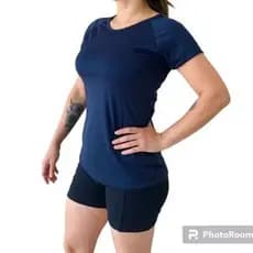 Blusa Academia Feminina Baby Look Dry Fit Poliéster Premium | Roupa de Academia Feminina Treino