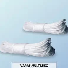 Corda para Varal Branca 3mm Super Resistente – 10 a 30 Metros - Resistente - Durável Varal Roupas