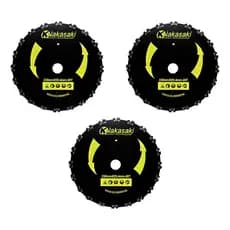 3 Discos Com Corrente Tipo Motosserra Para Roçadeira - 230mm