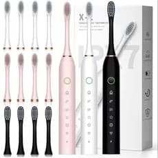 Escova de dentes elétrica recarregável Sonic IPX7 Com Cabeça Substituivel inteligente Ultrassônico À Prova D'água
