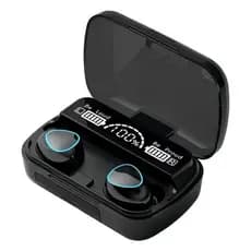 Fone De Ouvido Sem Fio M10 Bluetooth Com Powerbank Microfone Cor Preto Prime