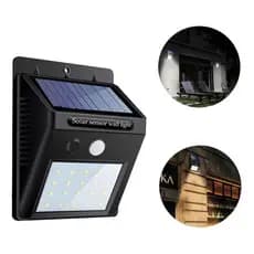 Luz Solar Área Externa Sensor De Presença Economia Sem Fio