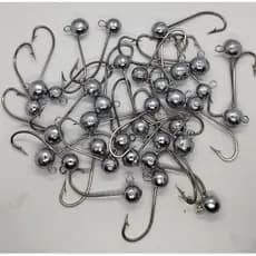 10 Jig Head inox - marine sports alta qualidade forte, fisga grande e ponta super afiada não enferruja e não abre