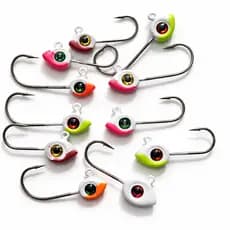 Kit 5  isca artificial jig  cabeça de peixe 3 gramas a 14 gramas  jumping jigisca macia anzol