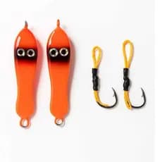 Kit Jumping Jig Sapinho fantasminha  Vários tamanhos c/ suporte hook