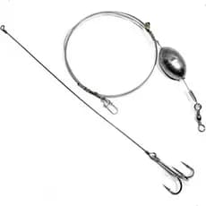 Chicote Para Pesca De Espada Com Isca De Sardinha 70CM