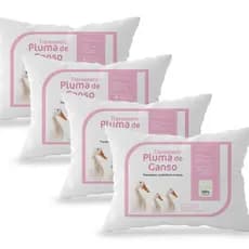 Kit Travesseiro Pluma de Ganso,Confortavel e Macio 70x50cm