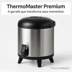 Garrafa Térmica Inox 5,5 Litros ThermoMaster Para Cafe Sucos cha Leite e outras Bebidas