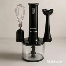 Mixer 3 em 1 1000w Multifuncional  Processador Batedor Triturador Alimentos 127V Potente Copo 700ml